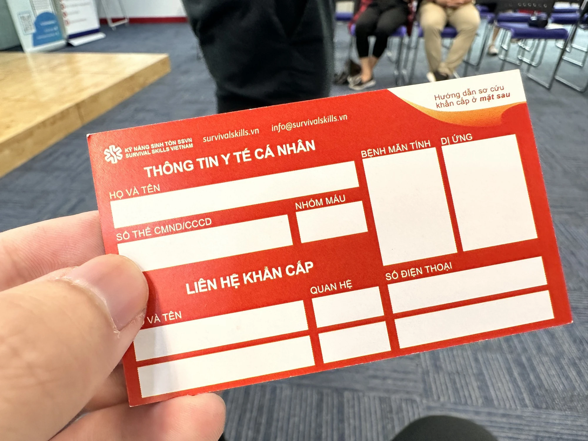 medical information card